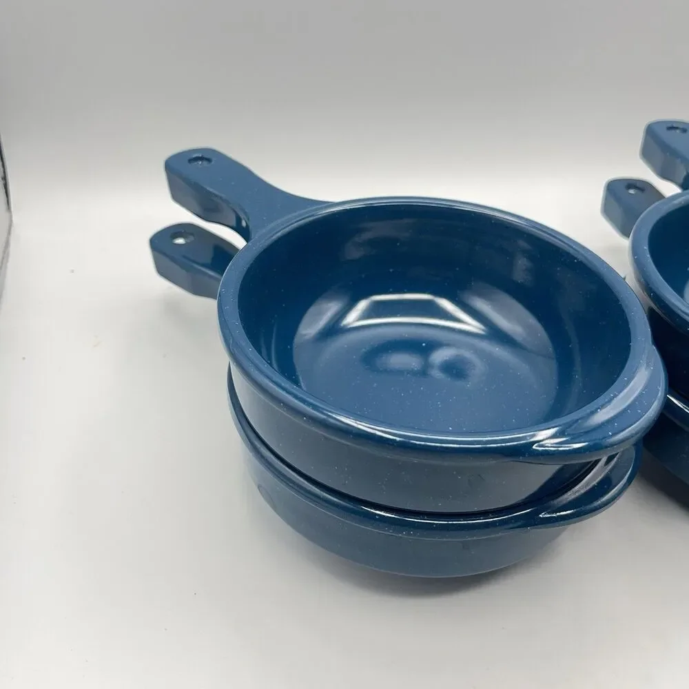 G.E.T. HSB-112 Soup Bowl with Handle, 12 Ounce, Blue (Set of 4)